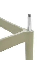 Zestaw 2 krzeseł barowych ARICCIA Materiał syntetyczny Zielony_1149268