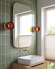 Set of 2 Outdoor Wall Lights XALLAS Brown_1187153