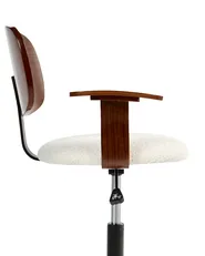 Desk Chair GUNNISON Boucle Off-White_1049096