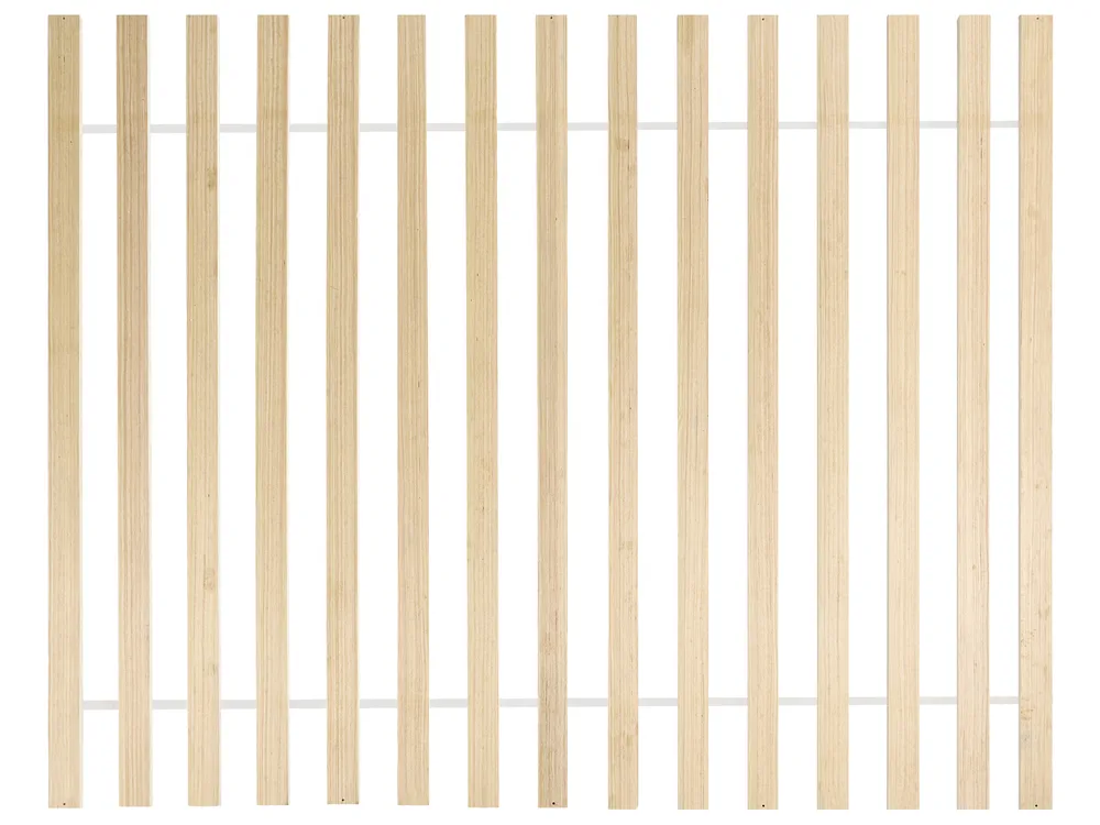 Bett mit Lattenrost Kiefernholz SALERNAS 140 x 200 cm Schwarz_1032053