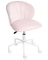 Desk Chair CHEERFUL Velvet Pastel Pink