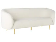 Living Room Set 6 Seater LOEN Boucle White_831506