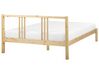 Drevená posteľ 140 x 200 cm svetlé drevo VANNES_918196