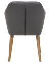 Jedálenská stolička z umelej kože sivá YORKVILLE_693068