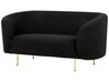 Boucle Living Room Set Black LOEN _867952