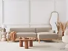 Corner Sofa SOSJO Fabric Taupe Left Hand