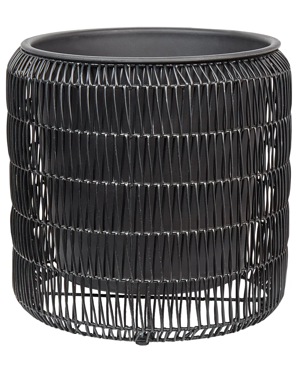 Zestaw 2 donic BRODIEA 26/45 cm Technorattan Czarny_914445