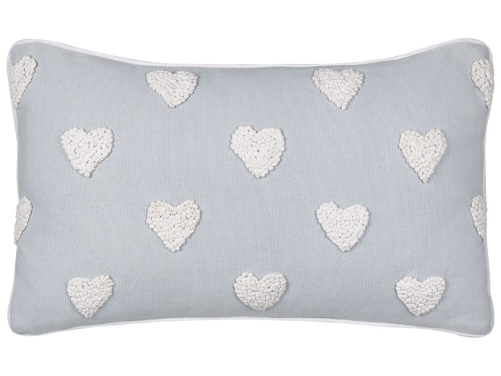 Throw Cushion GAZANIA Cotton 30 x 50 cm Light Grey