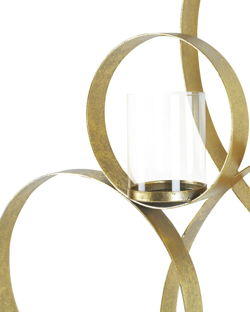 Świecznik wiszący BURU 80 cm Metal Złoty_826480