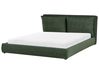 Lit à eau Tissu BAJONNA 180 x 200 cm Vert foncé