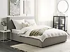 Cama con almacenaje MOISSAC Tela Gris claro 160 x 200 cm
