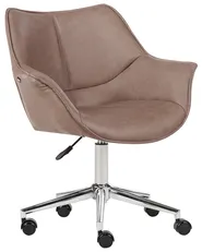Desk Chair NEWDALE Faux Leather Light Brown_934243