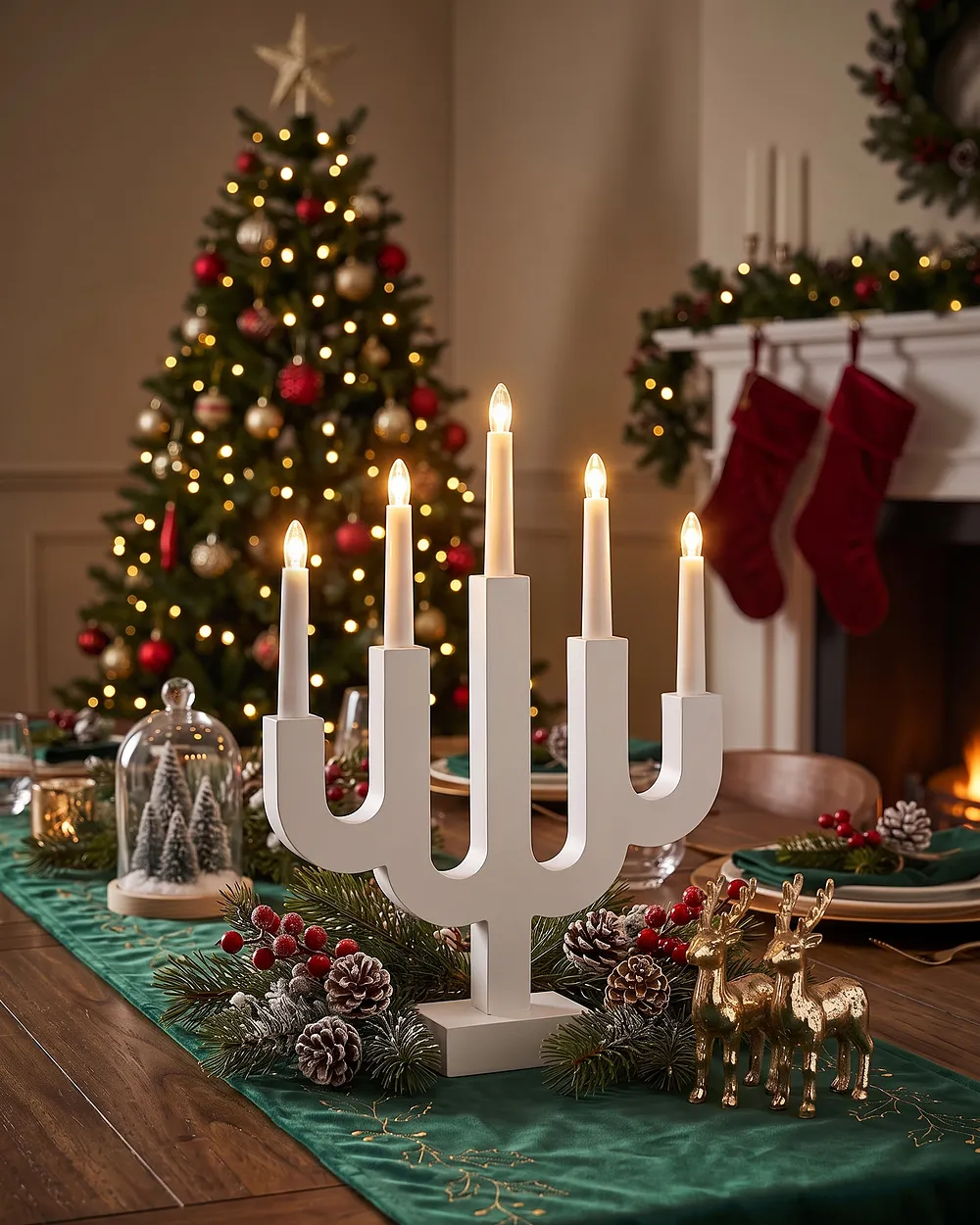 Weihnachtsdekoration LED BJORKAN 42 cm Weiss_1161632