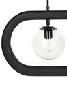 Mango Wood Pendant Lamp Black AYENSU_931020