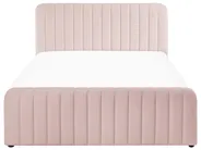 Ottoman Bed LUNAN Pastel Pink 140 x 200 cm (EU Double)_1051456