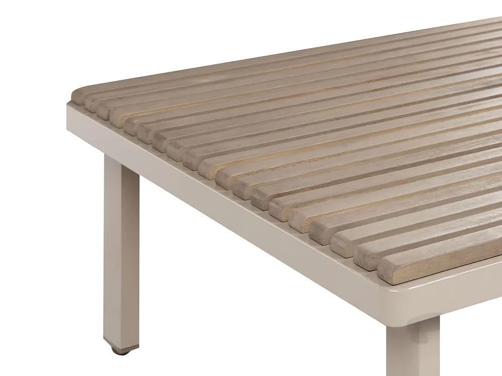 Set da giardino con tavolo 5 posti FIVIZZANO Legno d'acacia Beige_1161059