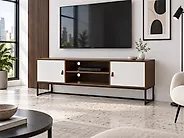 TV Stand NUEVA Dark Brown/ White_1178109