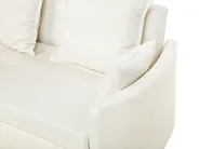 Sofa Bed 2 Seater HOVIN Fabric Light Beige_746291