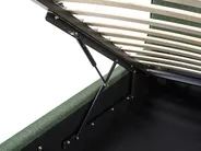 Ottoman Bed BAJONNA Fabric Dark Green 180 x 200 cm (EU Super King)_970638