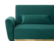 Sofa Bed 3 Seater EINA Velvet Emerald Green_729293