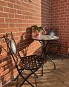 Metal Garden Bistro Table ø 60 cm Black CARIATI_915708