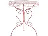 Bistro Table ALBINIA 70 cm 70 cm Metal Pink
