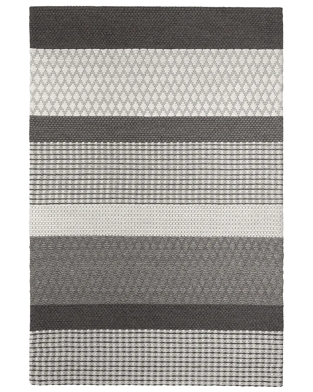 Teppich AKKAYA Grau 160 x 220 cm Wolle