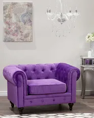 Armchair CHESTERFIELD Velvet Violet_1087748