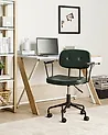 Desk Chair ALGERITA Faux Leather Dark Green