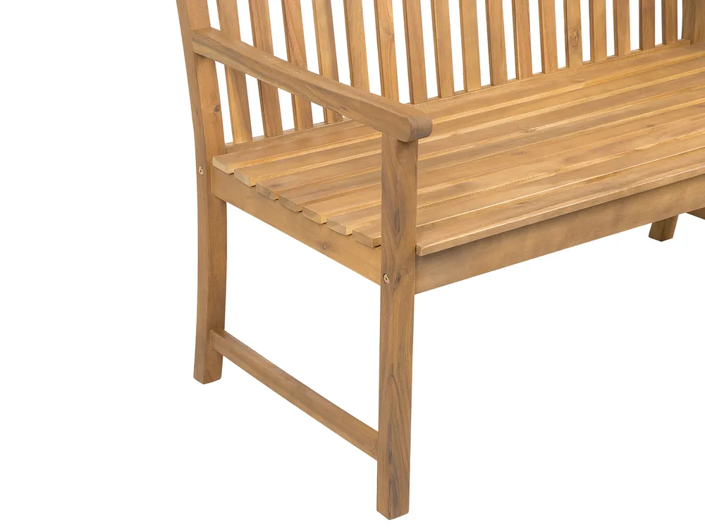 Ławka ogrodowa VIVARA 120 cm Certyfikowane drewno akacjowe Jasnobrązowy_751321