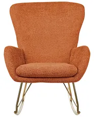 Rocking Chair ANASET Boucle Orange_914719