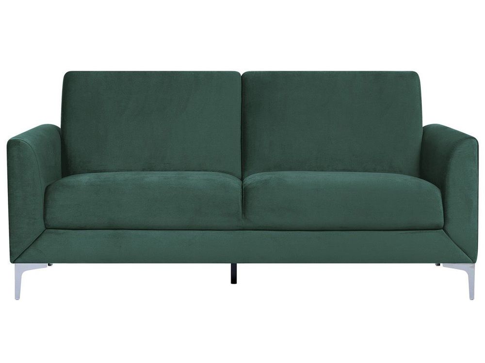 Sofa 3 Seater FENES Velvet Dark Green