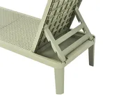 Sun Lounger OSSIMO Reclining Synthetic Material Light Green_1032222