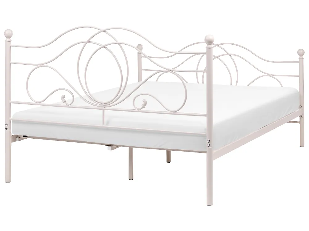 Cama Metal LYRA 140 x 200 cm Creme claro_1162006