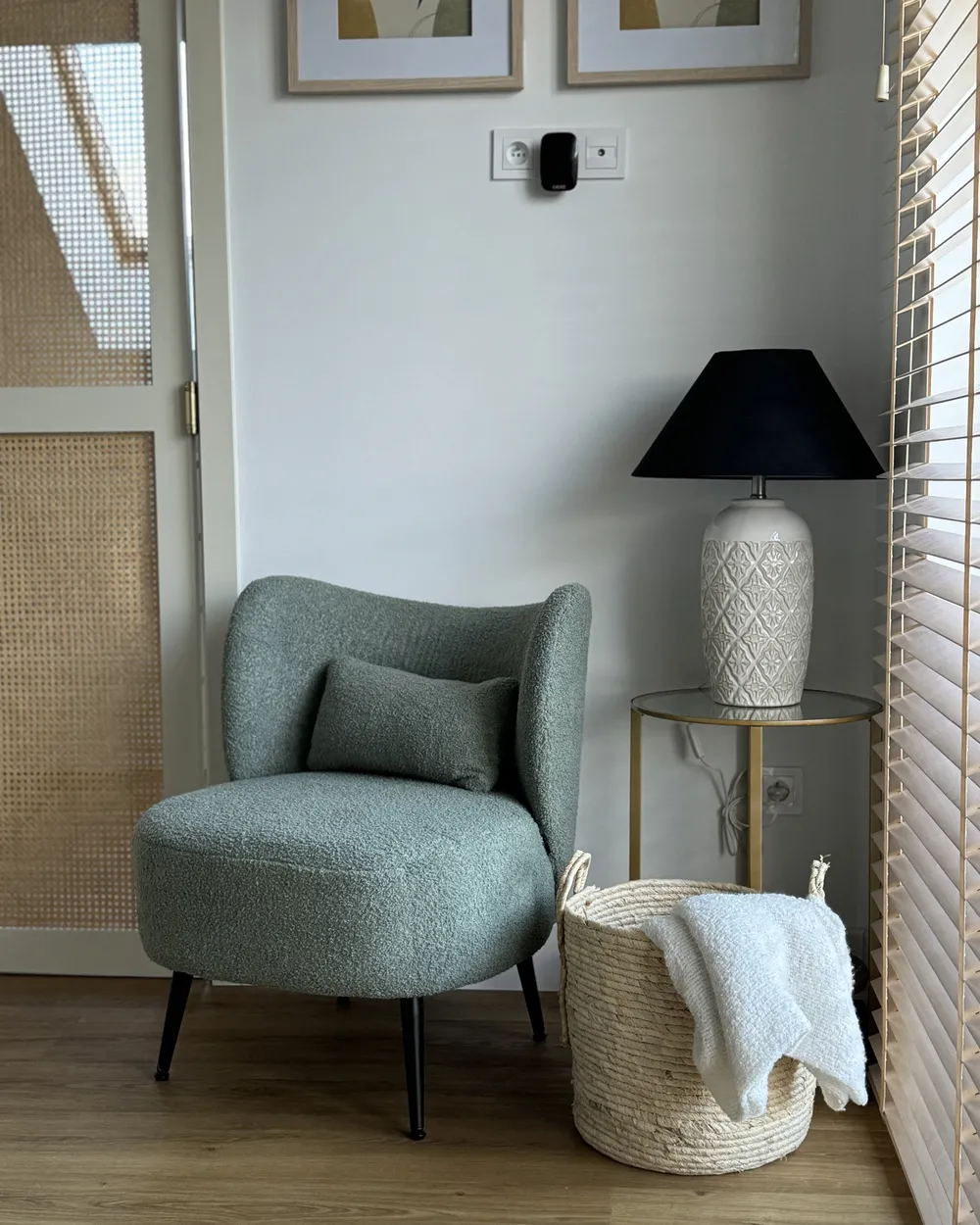 Poltrona OTSBY Bouclé Verde chiaro_941756
