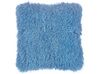 2 poduszki dekoracyjne włochacze 45 x 45 cm niebieskie CIDE_801779