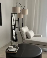 Floor Lamp CARONI Linen Beige_973193