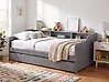 Cama nido Madera de pino EDERN 90 x 200 cm Gris