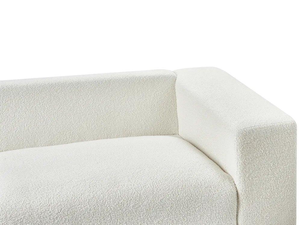 Sofa 3 Seater NIVALA Boucle Off-White_946986