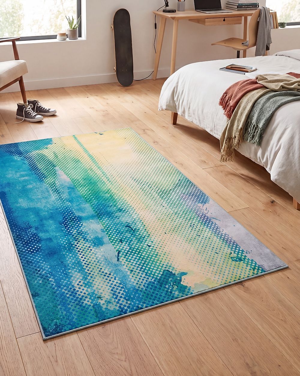 Rug SUSUZ Blue 80 x 150 cm