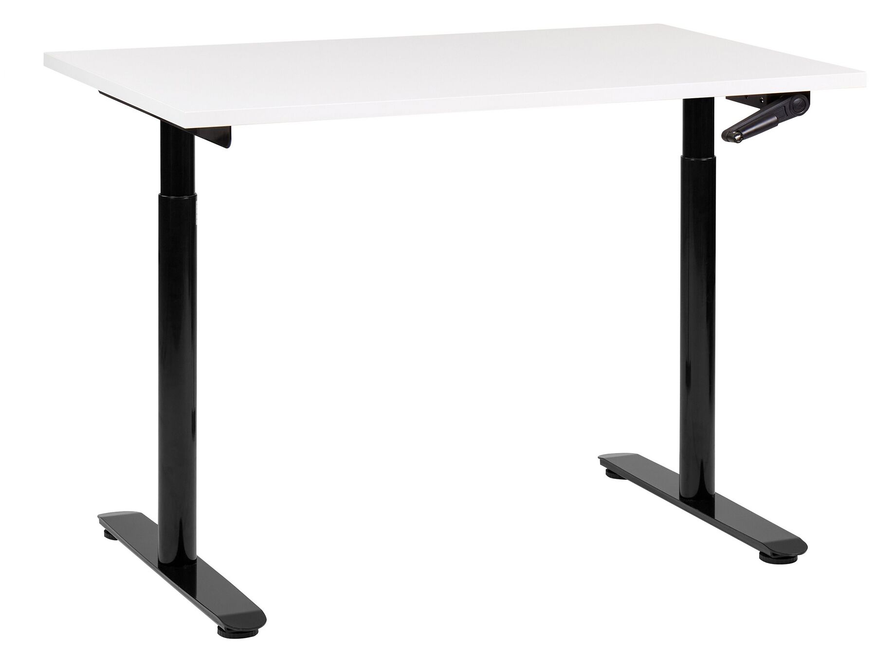 Työpöytä säädettävä valkoinen/musta 120 x 72 cm DESTINAS_899114