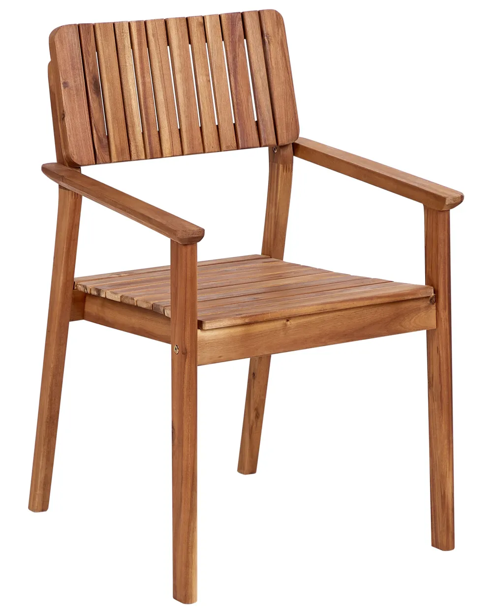Set of 2 Garden Chairs AGELLO Acacia Wood Brown_923441