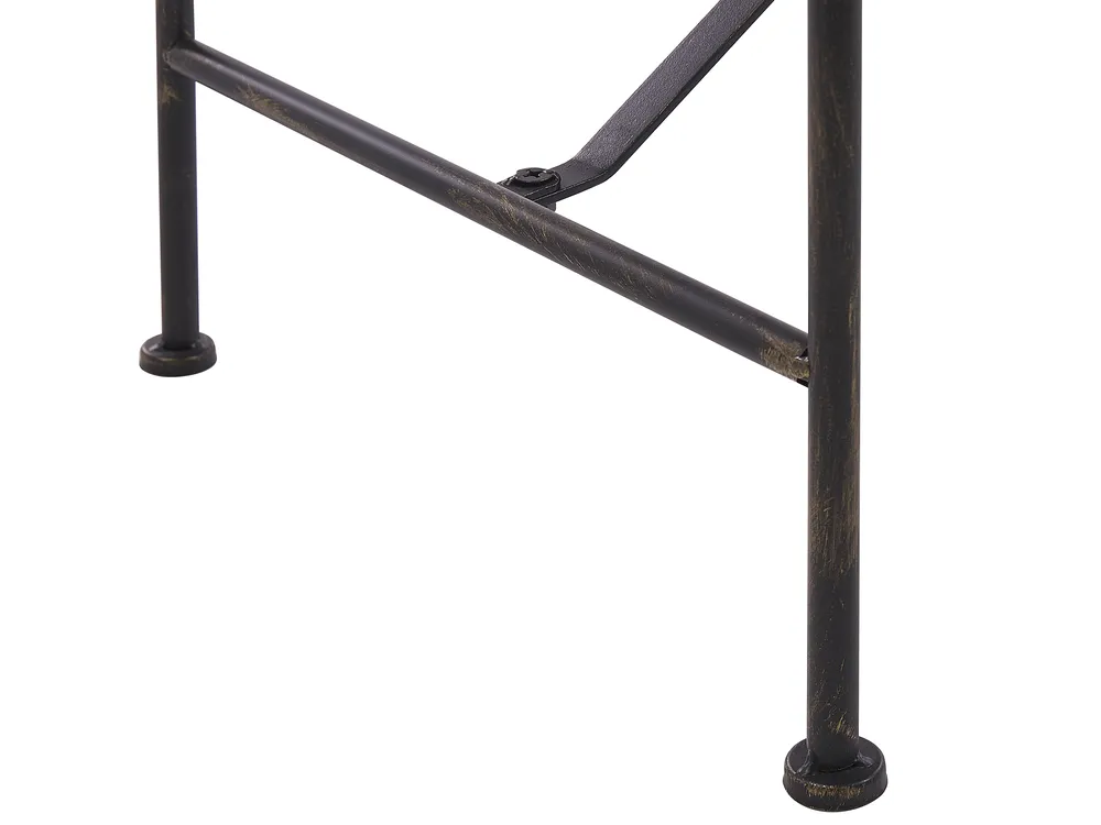 Garden Bench MILAZZO 130 cm Metal Black_825345