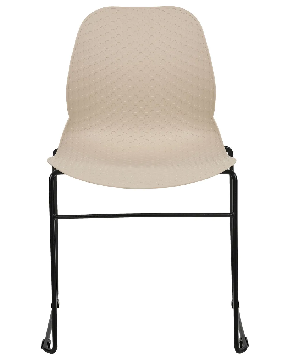 Set of 4 Conference Chairs PANORA Beige_873629