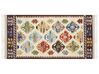Kelim Teppich Wolle mehrfarbig 80 x 150 cm orientalisches Muster Kurzflor AKNALICH_859223