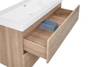 Szafka łazienkowa wisząca z umywalką URUCU Jasnobrązowy_1005374