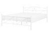 Biela kovová posteľ s rámom 160 x 200 cm  RODEZ_740610