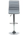 Set of 2 Adjustable Bar Stools Grey LUCERNE_685939