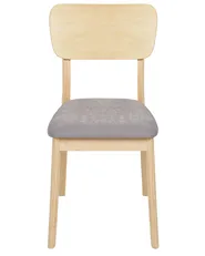 Set di 2 sedie da pranzo MINIER Legno Marrone chiaro/Grigio_926515