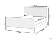Bett mit Lattenrost Kiefernholz GONFARON 160 x 200 cm Hellbraun_977121